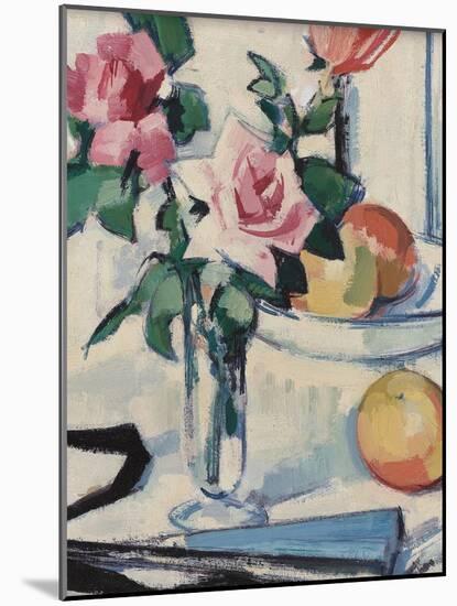 Still Life with Pink Roses-Samuel John Peploe-Mounted Giclee Print