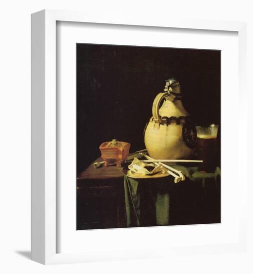 Still life with Pitcher and Beer Glass-Pieter van Anraadt-Framed Premium Giclee Print