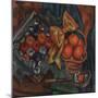 Still Life with Pomegranates and Fruit, 1930 (Oil on Canvas)-Mark Gertler-Mounted Giclee Print