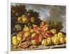 Still Life with Pomegranates, Apples, Cherries and Grapes-Melendez-Framed Giclee Print