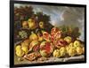 Still Life with Pomegranates, Apples, Cherries and Grapes-Melendez-Framed Giclee Print