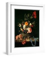 Still Life with Poppies and Roses-Willem Van Aelst-Framed Giclee Print