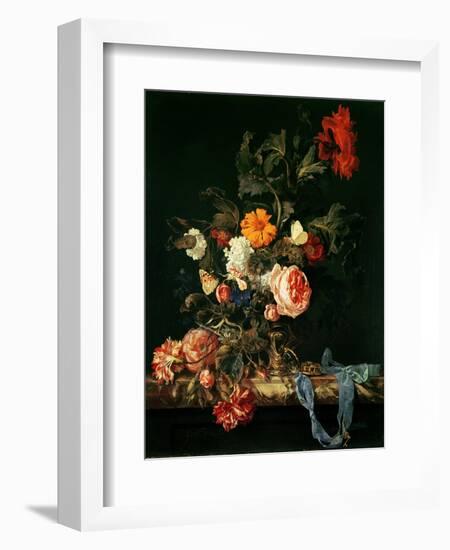 Still Life with Poppies and Roses-Willem Van Aelst-Framed Giclee Print