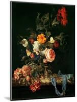 Still Life with Poppies and Roses-Willem Van Aelst-Mounted Giclee Print