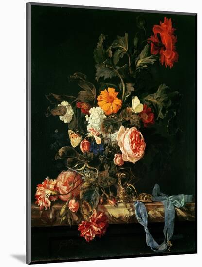 Still Life with Poppies and Roses-Willem Van Aelst-Mounted Giclee Print