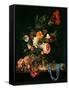 Still Life with Poppies and Roses-Willem Van Aelst-Framed Stretched Canvas