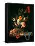 Still Life with Poppies and Roses-Willem Van Aelst-Framed Stretched Canvas