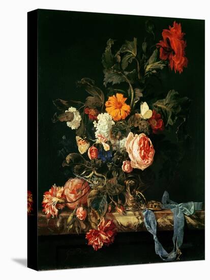 Still Life with Poppies and Roses-Willem Van Aelst-Stretched Canvas
