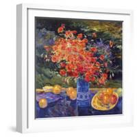 Still Life with Poppy-Malva-Framed Giclee Print