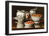 Still Life with Porcelain and Strawberries-Levi Wells Prentice-Framed Giclee Print