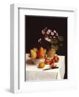 Still Life with Primroses and Pears-Henri Fantin-Latour-Framed Giclee Print