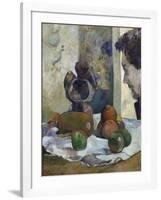 Still Life with Profile of Charles Laval-Paul Gauguin-Framed Giclee Print