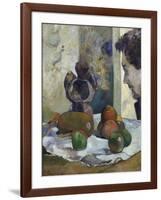 Still Life with Profile of Charles Laval-Paul Gauguin-Framed Giclee Print