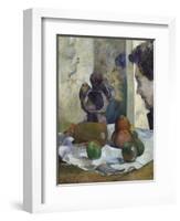 Still Life with Profile of Charles Laval-Paul Gauguin-Framed Giclee Print