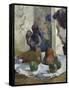 Still Life with Profile of Charles Laval-Paul Gauguin-Framed Stretched Canvas