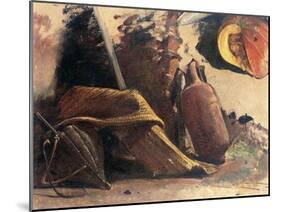 Still Life with Pumpkin, Circa 1844-Giacinto Gigante-Mounted Giclee Print