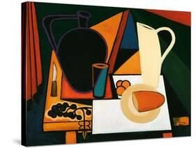 Still Life with Purple Mug, C.1960-Emil Parrag-Stretched Canvas