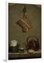 Still Life with Quarter of Meat, Sugar Bread, Copper Kettle and Cup-Jean-Baptiste Oudry-Framed Giclee Print