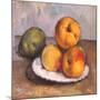 Still Life with Quince, Apples, and Pears, 1886-Paul C?zanne-Mounted Giclee Print