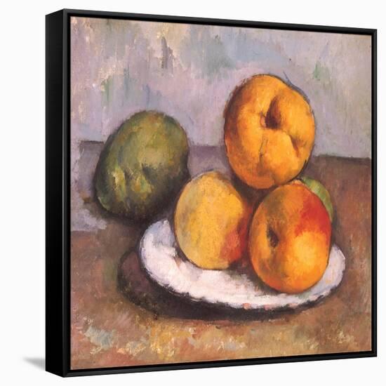 Still Life with Quince, Apples, and Pears, 1886-Paul C?zanne-Framed Stretched Canvas