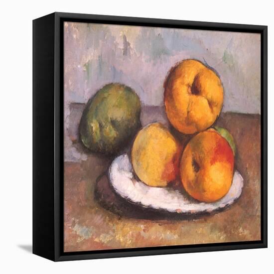 Still Life with Quince, Apples, and Pears, 1886-Paul C?zanne-Framed Stretched Canvas