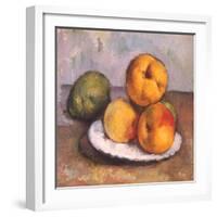 Still Life with Quince, Apples, and Pears, 1886-Paul C?zanne-Framed Giclee Print