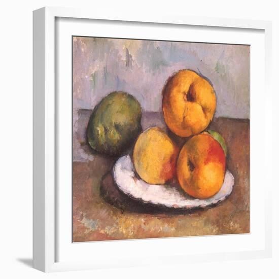 Still Life with Quince, Apples, and Pears, 1886-Paul C?zanne-Framed Giclee Print