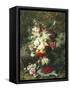 Still Life with Raspberries-Jean Baptiste Claude Robie-Framed Stretched Canvas