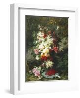 Still Life with Raspberries-Jean Baptiste Claude Robie-Framed Giclee Print