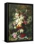 Still Life with Raspberries-Jean Baptiste Claude Robie-Framed Stretched Canvas