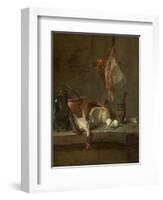 Still Life with Ray and Basket of Onions, 1731-Jean-Baptiste Simeon Chardin-Framed Giclee Print