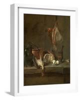 Still Life with Ray and Basket of Onions, 1731-Jean-Baptiste Simeon Chardin-Framed Giclee Print