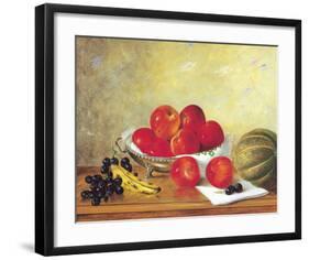 Still Life with Red Apples-William Galvez-Framed Art Print