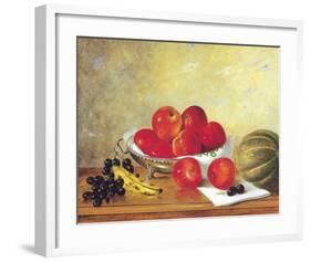 Still Life with Red Apples-William Galvez-Framed Art Print