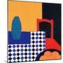 Still Life with Red Chair, 2002-Eithne Donne-Mounted Giclee Print