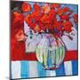 Still Life with Red Flowers-Patty Baker-Mounted Art Print