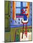 Still Life with Red Stool-Patty Baker-Mounted Art Print