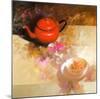 Still Life with Red Teapot-Spartaco Lombardo-Mounted Art Print