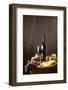 Still Life with Red Wine, Fruit and Cheese-Brigitte Protzel-Framed Photographic Print