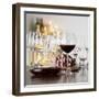Still Life with Red Wine in Glass and Decanter-Alexander Feig-Framed Photographic Print