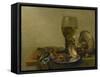 Still Life with Roemer and Silver Tazza-Willem Claesz Heda-Framed Stretched Canvas