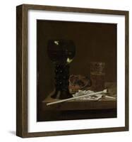 Still Life with Roemer, Beer Glass and a Pipe-Jan Jansz Van De Velde III-Framed Premium Giclee Print