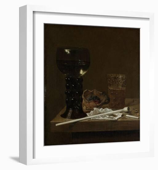 Still Life with Roemer, Beer Glass and a Pipe-Jan Jansz Van De Velde III-Framed Premium Giclee Print