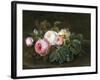 Still Life with Roses and Forget-Me-Nots-Hansine Eckersberg-Framed Giclee Print