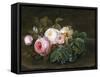 Still Life with Roses and Forget-Me-Nots-Hansine Eckersberg-Framed Stretched Canvas