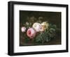 Still Life with Roses and Forget-Me-Nots-Hansine Eckersberg-Framed Giclee Print