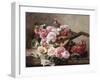 Still Life with Roses and Mandolin-Georges Jeannin-Framed Giclee Print