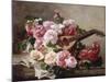 Still Life with Roses and Mandolin-Georges Jeannin-Mounted Giclee Print