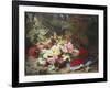 Still Life with Roses and Raspberries-Jean Baptiste Claude Robie-Framed Giclee Print