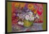 Still-Life with Roses and Sunflowers by Van Gogh-Vincent van Gogh-Framed Art Print